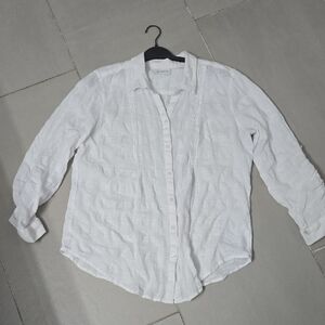 Liz Claiborne White Button Down Shirt